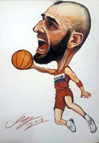 karykatury sportowców - Marcin Gortat